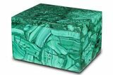 Wide Malachite Jewelry Box - DR Congo #381124-1